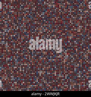 Geometric background. Stacked rounded square frames in multiple colors. Deep burgundy, muted rose, grayish lavender, dark slate, and forest green. Stock Vector