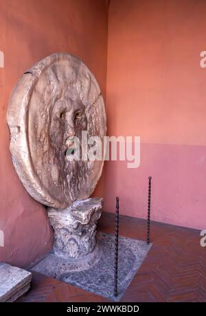 The Mouth of Truth (Bocca della Verita) in Rome, Italy Stock Photo