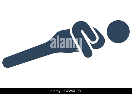 push up icon. icon related to sport, gym. solid icon style. element illustration. Stock Vector