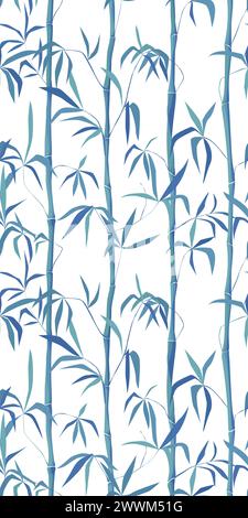 A seamless bamboo vector pattern Stock Vector