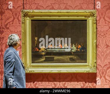 National Gallery London, UK. 25th Mar, 2024. The 15th painting by the French classicising artist to enter the Gallery's collection, Eucharist is part of Poussin's revolutionary cycle of the Seven Sacraments. Credit: Paul Quezada-Neiman/Alamy Live News Stock Photo