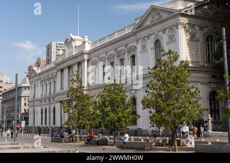 Congress Library building in Santiago, Chile Stock Photo