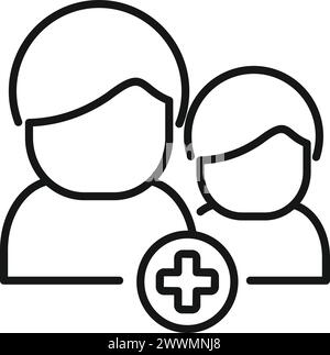 New blogger group icon outline vector. Online community. Change avatars Stock Vector