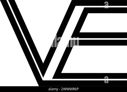 VE letter logo vector illustration design Stock Vector