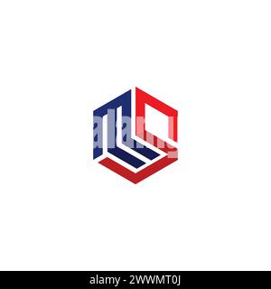 MS Logo With hexagon shape combination. MS Icon Stock Vector