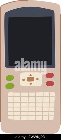 calculate graphing calculator cartoon vector illustration Stock Vector ...