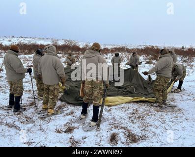 Alaska Army National Guardsmen with Bison Company, 1st Battalion, 297th ...