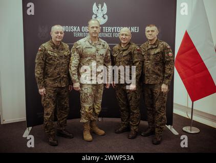 Polish Maj. Gen. Maciej Jabłoński, the army inspector of the land ...