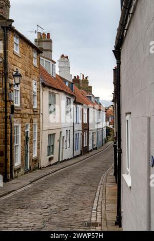 Henrietta street in Whitby. Stock Photo