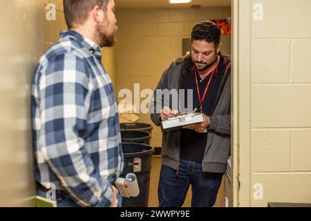 USMC barracks inspection Stock Photo - Alamy