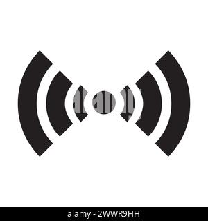 Collection of stock vector images depicting symbols and icons related to wireless Wi-Fi connectivity, including Wifi signal symbols and an internet Stock Vector