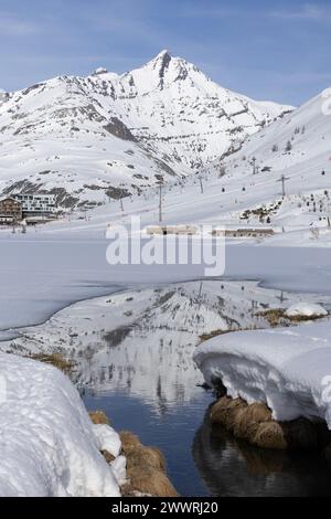 The Aiguille de la Grande Sassière peak in the French Alps dominates ...