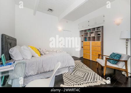 An Interior shot of a bedroom of a luxury home Stock Photo