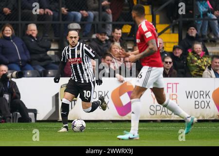 Notts County's Jodi Jones during the Sky Bet League Two match at Meadow Lane, Nottingham. Picture date: Saturday March 23, 2024. Stock Photo