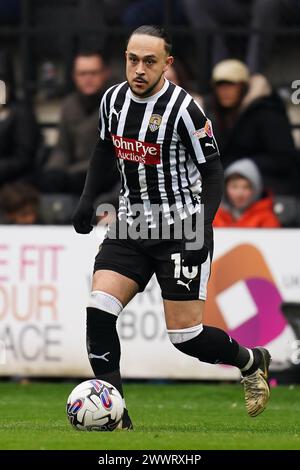 Notts County's Jodi Jones during the Sky Bet League Two match at Meadow Lane, Nottingham. Picture date: Saturday March 23, 2024. Stock Photo