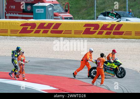 Portimao, Portugal. 23rd Mar, 2024. PORTIMAO, PORTUGAL - MARCH 23: during the Grande Premio Tissot de Portugal, MotoE class, Race 1 at Autodromo Internacional do Algarve on March 23, 2024 in Portimao, Portugal. (Photo by Henk Seppen/Orange Pictures) Credit: Orange Pics BV/Alamy Live News Stock Photo