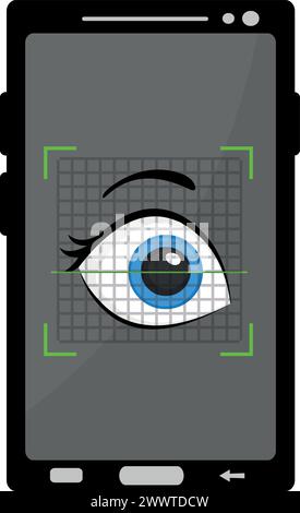 Eye icon. Eyesight symbol. Retina scan eye. Simple eye. vector Stock ...