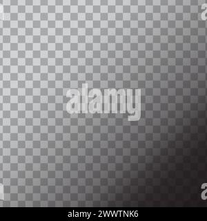 Checkered gradient backdrop. Transparent overlay effect. Vector shading design. EPS 10. Stock Vector