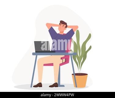 Work From Home Set Vector Illustration, Online Meeting Set Concept Flat Design, Freelancer Work at Home Template Stock Vector
