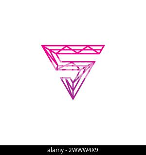 S Triangle Logo Simple Design. S Icon Stock Vector