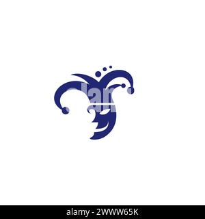Joker Logo vector Illustration Stock Vector