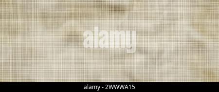 The dirty gray book cover made from canvas with a seamless fabric pattern. Retro material of a worn diary envelope. Vector texture of burlap or linen Stock Vector