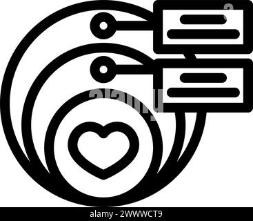 emotional design ux ui line icon vector illustration Stock Vector