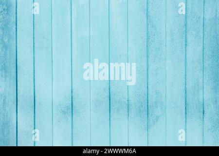 Old grunge wood plank texture background. Vintage blue wooden board wall. Stock Photo