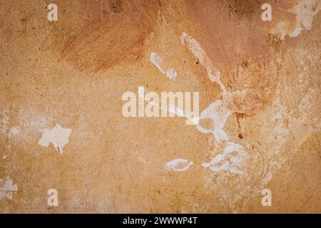 rough old concrete wall texture closeup during home renovation. Stock Photo