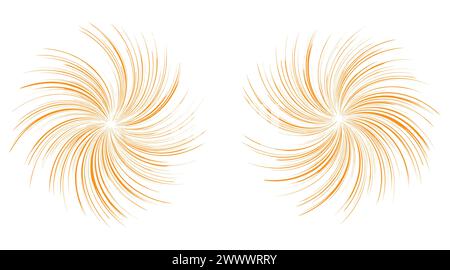 Radial speed line perspective radius stroke vector. Rotating circle like a sunbrust. Stock Vector