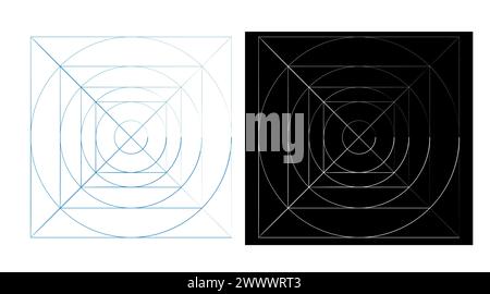 Application icon design grid template with guidelines vector collection for apps, ui and web. Stock Vector