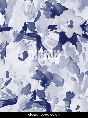 Watercolor seamless pattern. vector watercolor effect , abstract floral background texture Stock Vector