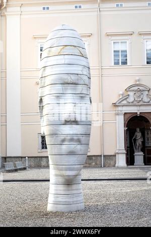 Awilda Sculpture In The Complex Of The Paris Lodron University Salzburg City, Austria Stock Photo