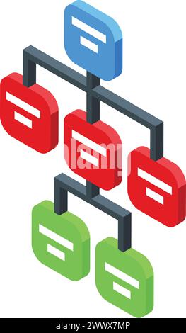 Seo code scheme icon isometric vector. Software tablet. Electronic device Stock Vector