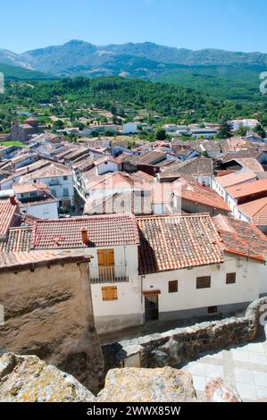 View from the church. Hervas, Caceres province, Extremadura, Spain. Stock Photo