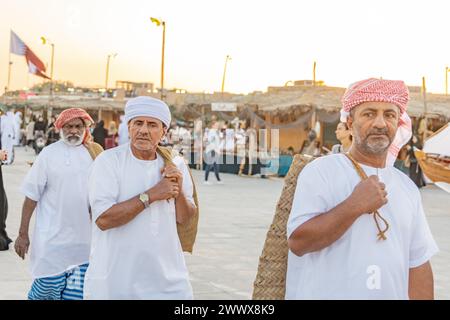 Traditional Arabic fisherman Life, Middle East, Arabian Peninsula Stock Photo