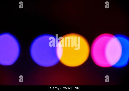Light Leaks And Defocused Disco Light Stock Photo