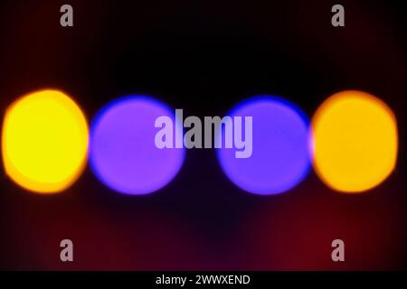 Light Leaks And Defocused Disco Light Stock Photo