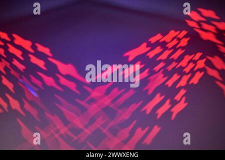 Light Leaks And Defocused Disco Light Stock Photo
