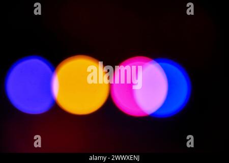 Light Leaks And Defocused Disco Light Stock Photo
