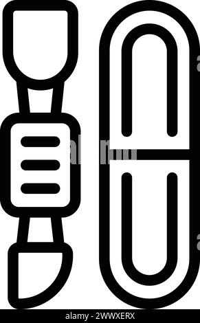 Nail service instruments icon outline vector. Manicure equipment. Professional manicurist tools Stock Vector