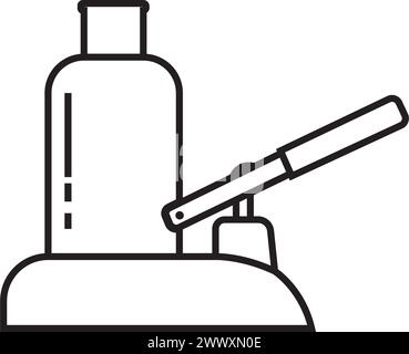 Hydraulic jack icon symbol design Stock Vector