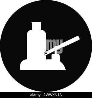 Hydraulic jack icon symbol design Stock Vector