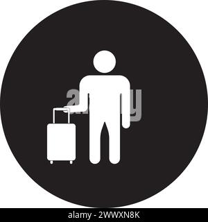 Passenger waiting room icon symbol design Stock Vector