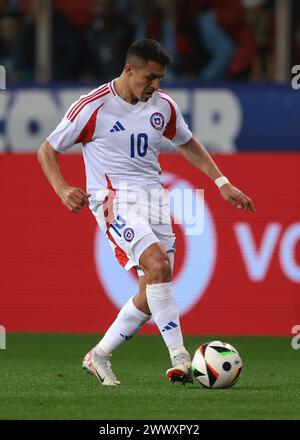 Parma, Italy. 22nd Mar, 2024. Alexis Sanchez of Chile during the International Friendly match at Stadio Ennio Tardini, Parma. Picture credit should read: Jonathan Moscrop/Sportimage Credit: Sportimage Ltd/Alamy Live News Stock Photo