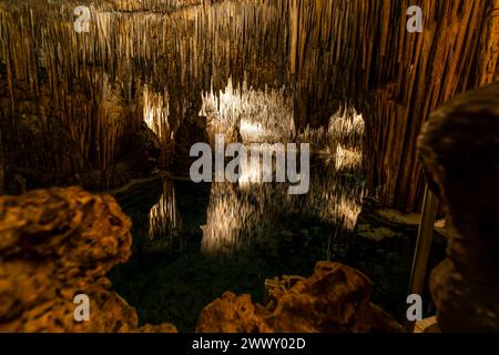 amazing photos of Drach Caves in Mallorca, Spain, Europe Stock Photo