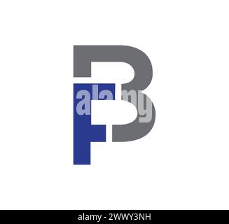 FB letter logo design vector template Stock Vector
