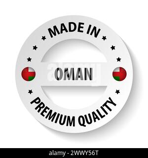 Made in Oman graphic and label. Element of impact for the use you want to make of it. Stock Vector