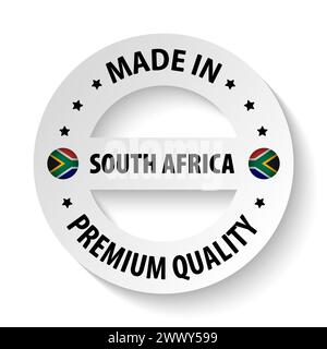 Made in SouthAfrica graphic and label. Element of impact for the use you want to make of it. Stock Vector