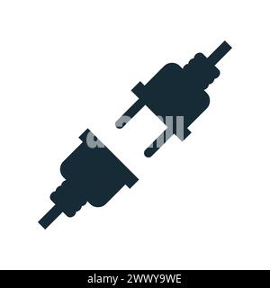 Electric Plug, Socket Unplugged Electric Icon Design Template Elements Stock Vector
